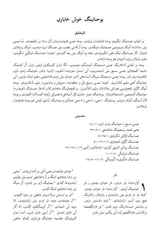 یوحنانینگ خوش خاباری
